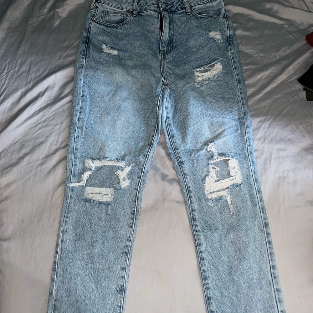PacSun Light Blue Distressed Ankle Jeans